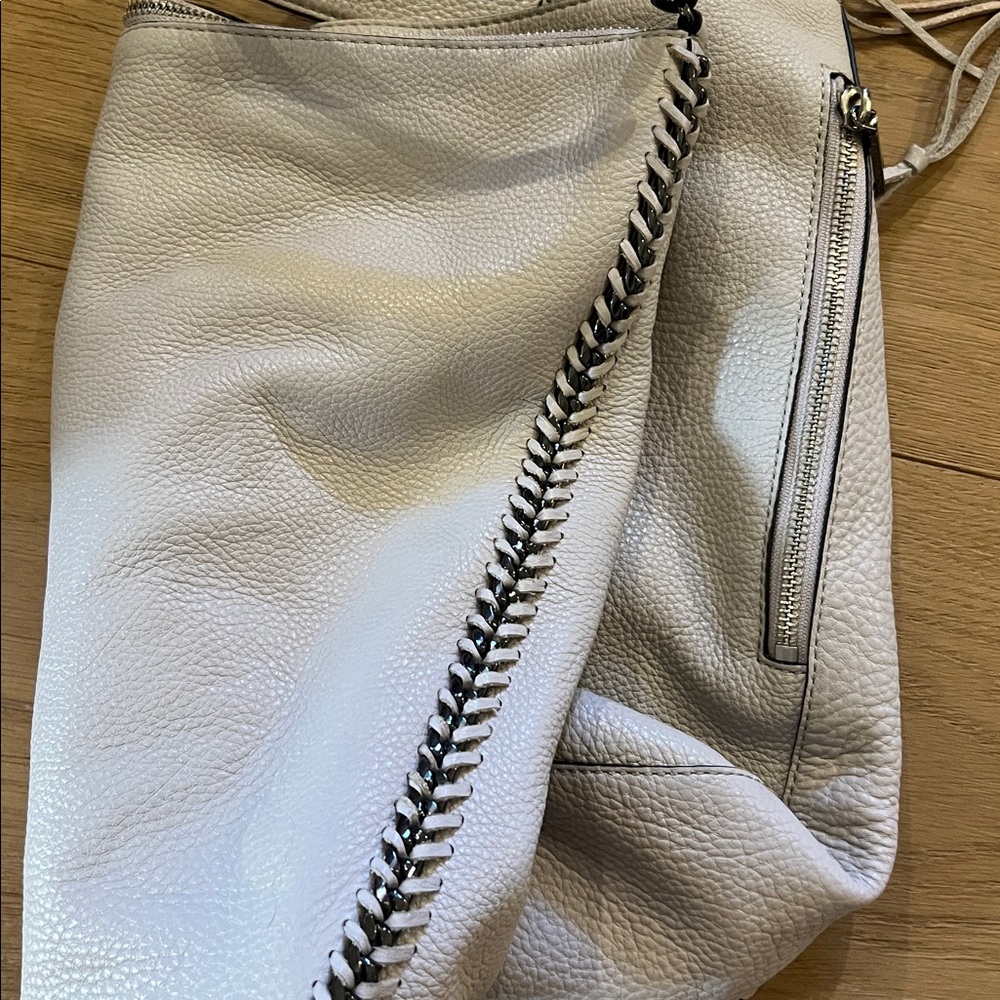 Rebecca Minkoff Gray Leather Hobo Shoulder Bag - Picture 6 of 7